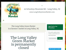 Tablet Screenshot of longvalleygreenmarket.com